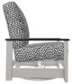 Telescope Casual Leeward Agra Classic/Warn Gray Fabric/Polymer Outdoor Cushion Swivel Hidden Rocker with Chestnut Rustic Arms-2