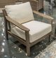 Signature Design by Ashley® Eden Reef Beige/Dark Brown Fabric/Wood Outdoor Lounge Chair with Cushion-2