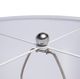 A & B Home Silver/White Round Table Lamp-5