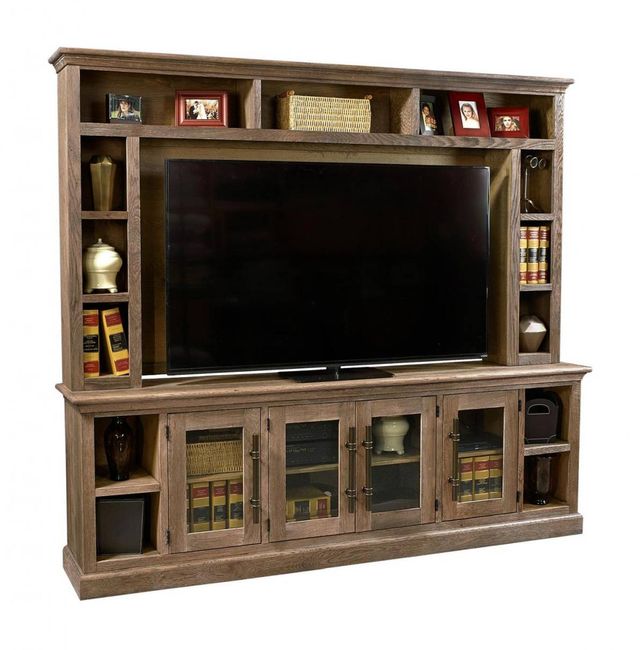 aspenhome® Manchester Barnhouse 97" Console with 4 Doors and Hutch-0