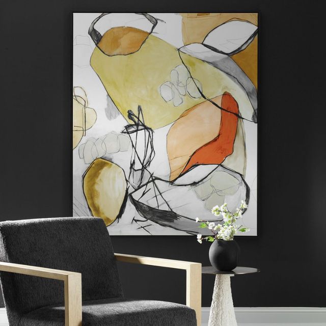 Uttermost® Jeff Iorillo Charcoal Improvision Framed Canvas-1