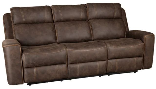Behold™ Home Telluride Chocolate Manual Reclining Sofa-0