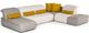 VIG Furniture David Ferrari Natura Sectional Sofa with Manual Recliner-0