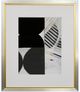 Stylecraft Black/Gold/Gray Framed Print-0