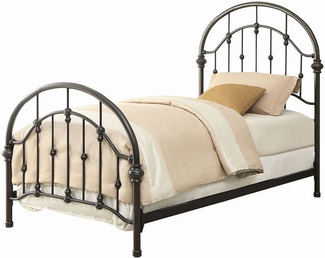 Coaster® Rowan Dark Bronze Twin Youth Bed-0
