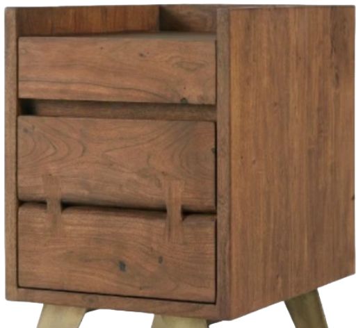 Jaipur Furniture Planck Brown File Cabinet-1