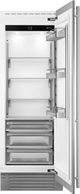 Smeg Universal 30" 17.4 Cu. Ft. Stainless Steel Built-In Column Refrigerator-1