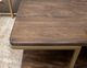 International Furniture Direct Onix Mahogany Brown Chairside Table-1