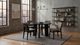 Coaster® Strouse 5-Piece Black/Gray Round Dining Table Set-1