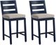 Signature Design by Ashley® Mabry Shores 2-Piece Navy Blue Aluminum/Fabric Outdoor Bar Stool-0