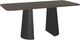 Amisco Customizable Gemma 84" Rectangular Pub Table with Radius Corners and 1" White Oak Veneer Top-0