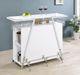 Coaster® Araceli Chrome/White Bar Wine Cabinet-4