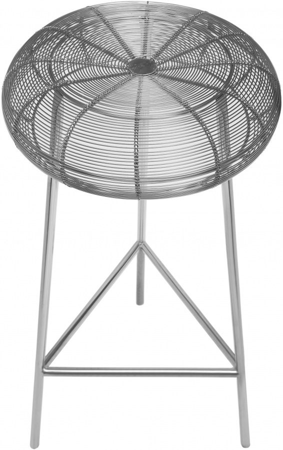 Meridian Furniture Tuscany Silver Bar Stool-3
