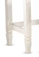 Sunny Designs™ Buck Skin Marble White Console Table with Brown Top -1