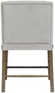 Bernards Tarrington Almond/Gray Upholstered Counter Stool-1