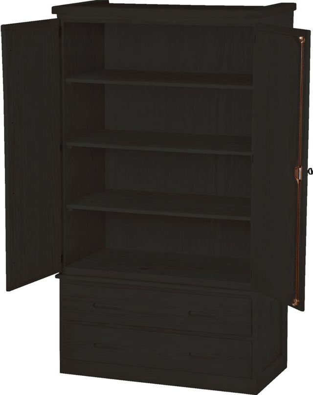 Crate Designs™ Furniture Espresso Shelf Armoire-0