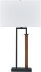 Signature Design by Ashley® Voslen Black Table Lamp with Brown Accent-0