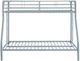 Coaster® Carson Glossy Silver Metal Twin Over Full Bunk Bed-1