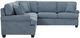 Palliser® Furniture Customizable Martina Roll Arm 2-Piece 121" L-Shape Sectional-1