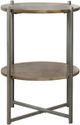 Coaster® Axel Natural Accent Table with Gunmetal Base-0
