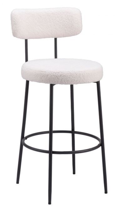 Zuo® Modern Blanca Ivory Barstool-0
