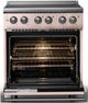 Viking® 5 Series 30" Blush Pro Style Electric Range with Polished Chrome Trim-1