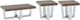 Steve Silver Co. Laredo 3-Piece Chestnut Occasional Table Set with Chrome Base-0