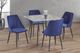 Titus Furniture T3476 Glass Top Dining Table with Black Metal Legs-2