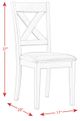 Elements International Alex Gray Dining Side Chair-5