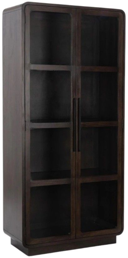 Classic Home Rogers Dark Brown Tall Cabinet-0