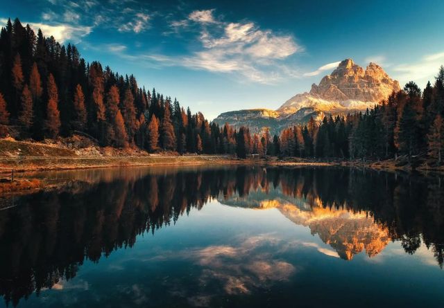 Classy Art Mountain Reflection Wall Art-0