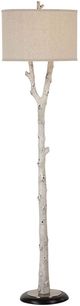 Renwil® Everren Criterion Matte Black/White Wash Floor Lamp-1