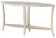 Michael Amini® Malibu Crest Glass Top Console Table with Chardonnay Base-0
