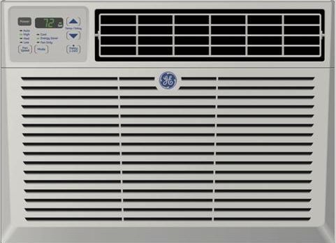 GE 115 Volt Electronic Room Air Conditioner-Gray-0