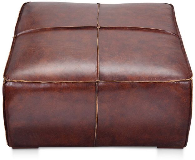 Moe's Home Collection Stamford Dark Brown Leather Coffee Table-2