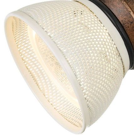 Cal® Lighting & Accessories Rust/White Track Light-1