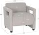Linon Liam Gray Accent Chair-2