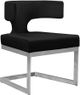 Meridian Furniture Alexandra Black/Chrome Velvet Dining Chair-0