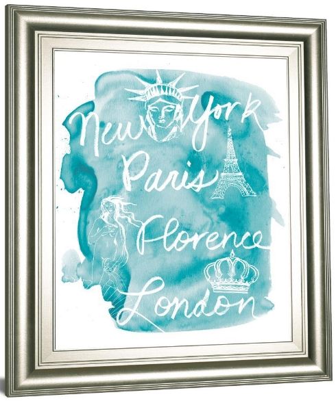 Classy Living Lottie Fontaine Sightseeing I 22"W Wall Art-3