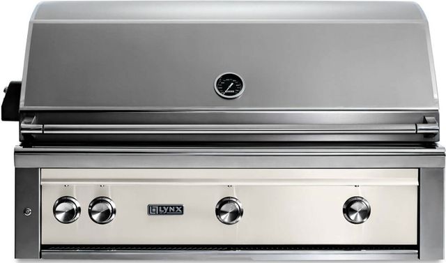 LYNX® Professional 3-Burner Glacier Built-In Natural Gas Grill with 1 Trident Infrared Burner, 2 Ceramic Burners and Rotisserie-0