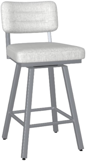 Amisco Customizable Phoebe Upholstered Swivel Counter Stool | Karvonen’s