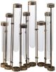 A & B Home Bronze/Clear Flower Vase-2