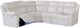 Global Furniture USA U6026 3-Piece Blanch White Manual Right-Arm Facing Sectional with LED and Speaker-0