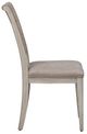 Liberty Furniture Farmhouse Reimagined Antique White/Khaki Ladder Back Upholstered Side Chair-2