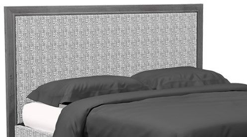 Country View Woodworking American Modern Brown Maple 1-Panel Panel Upholstered Queen Bed-1