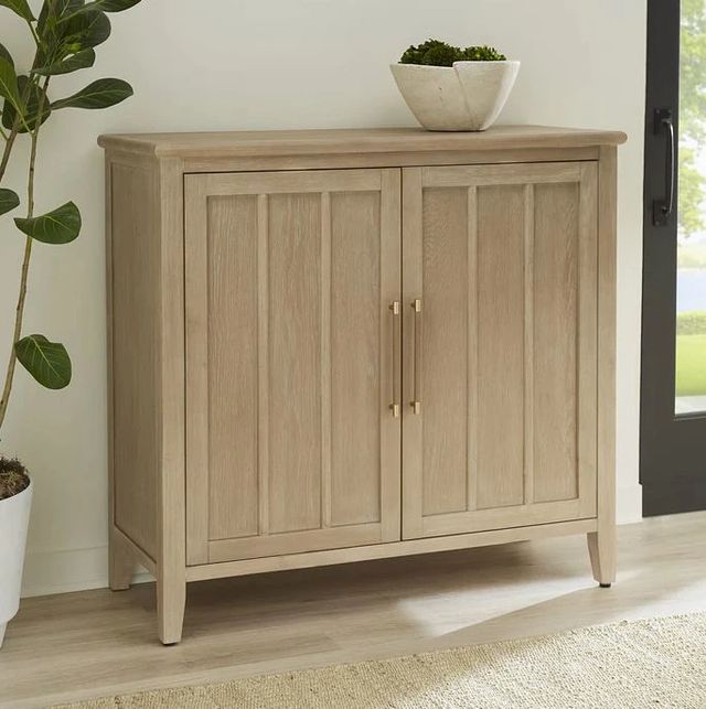 Modus Furniture Camden Chai Bar Cabinet with Stemware Rack and Wine Rack-1