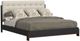 Flexsteel® Waterfall Ebony King Upholstered Panel Bed-0