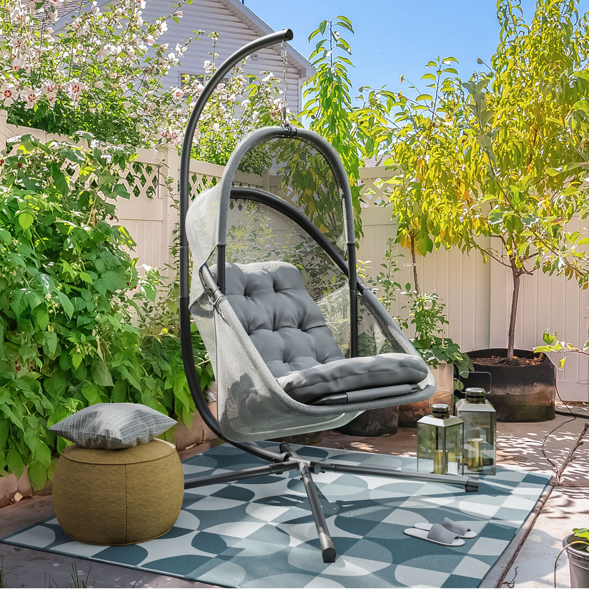 Hangloose 2 Piece Outdoor Swing Chair (Grey) | Walker