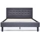 DreamCloud King Mornington Bed Frame with Headboard - Grey-0