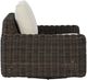 Signature Design by Ashley® Kimora Beige/Dark Brown Wicker Outdoor Swivel Lounge Chair-2